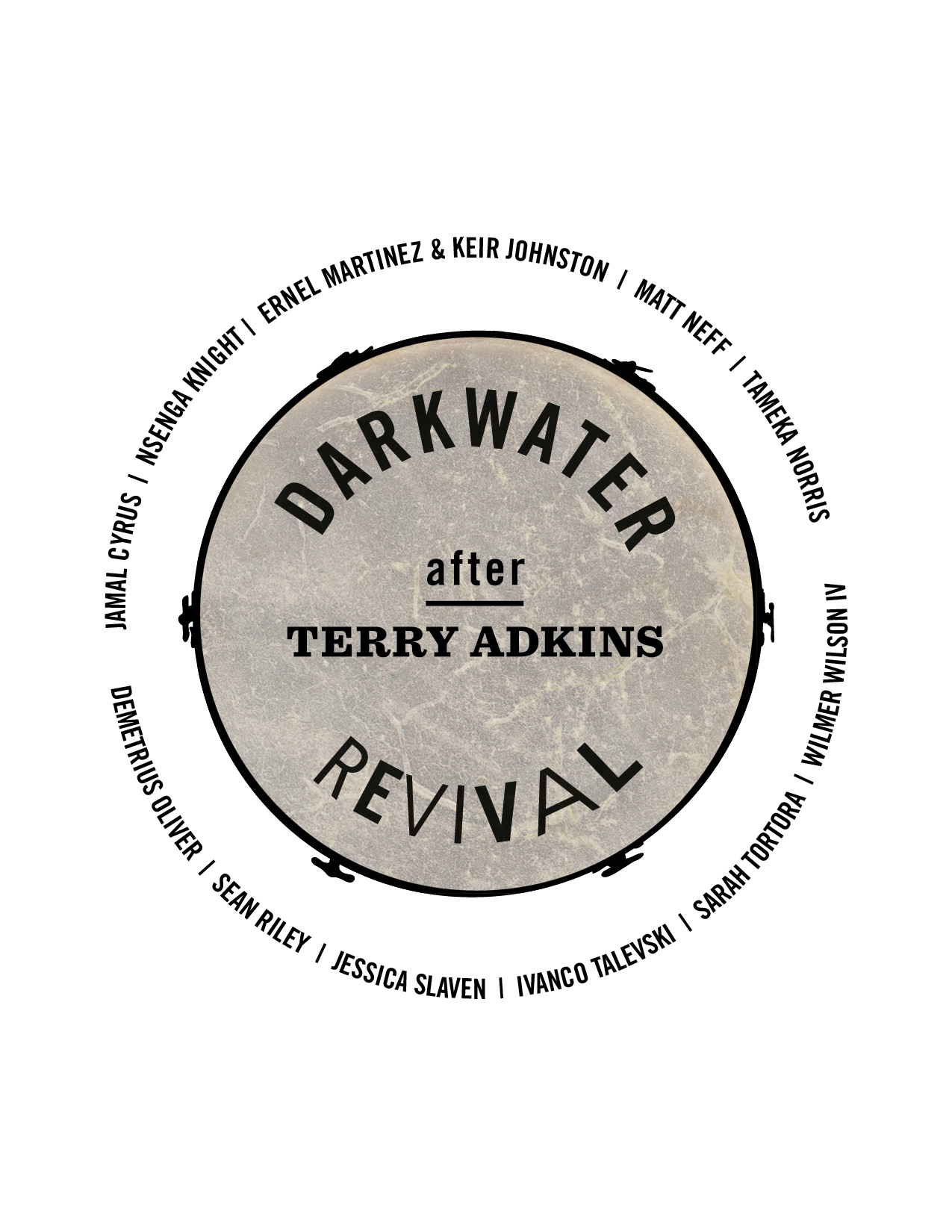 Darkwater Revival Logo with Artists